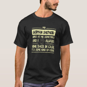 T-shirt Mon berger allemand me fait des clins d'œil parfoi