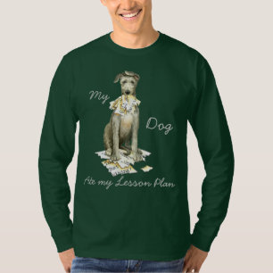 T-shirt Mon blog écossais Deerhound a mangé mon plan de le