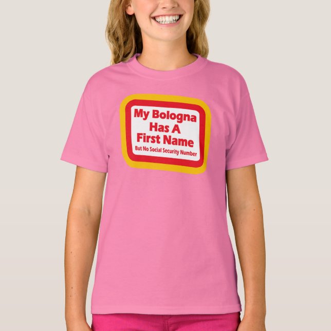 T-shirt Mon bologne a un prénom (Devant)