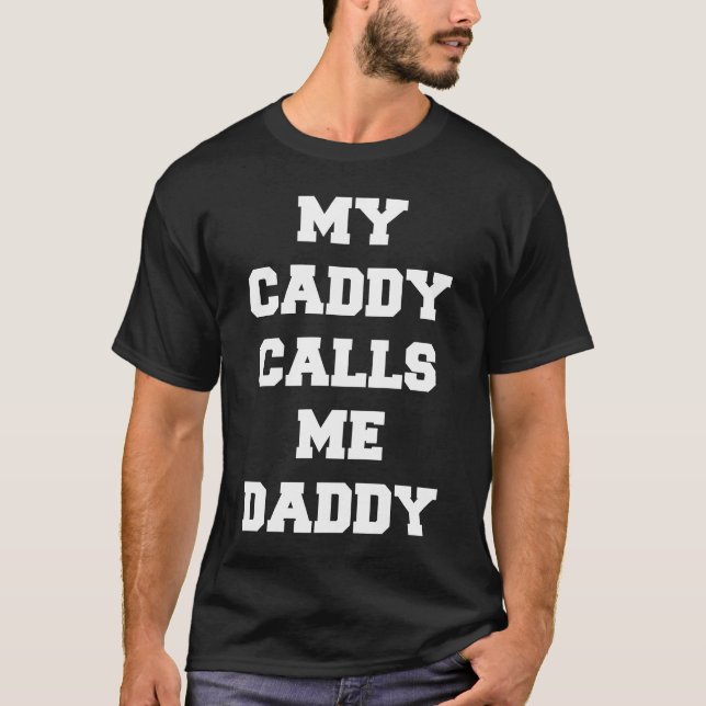 T-shirt Mon Caddy M'Appelle Papa Trendy Golf (Devant)