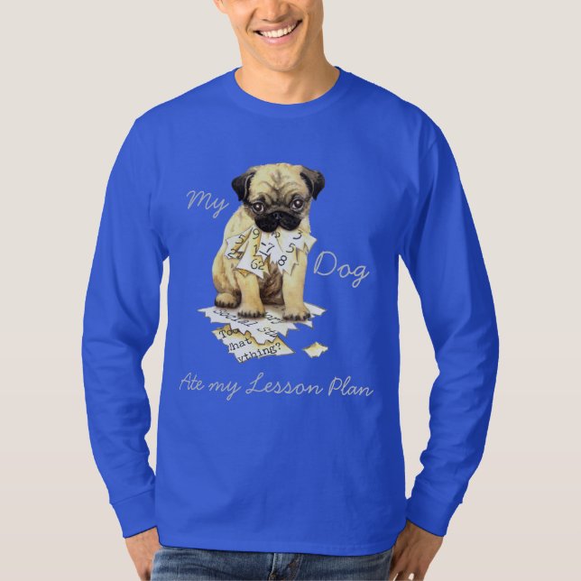 T-shirt Mon carlin a mangé mon plan de cours (Devant)