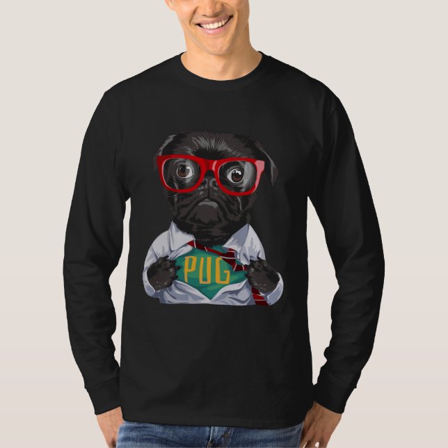 T-shirt Mon Carlin, mon héros ! Le carlin le plus mignon e (Devant)