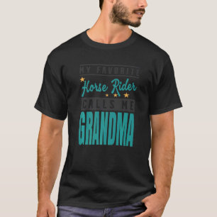T-shirt Mon cavalier préféré m'appelle grand-mère  1