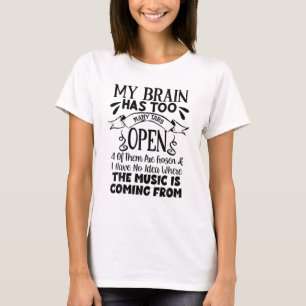 T-shirt Mon Cerveau A Beaucoup Trop De Onglets Ouverts