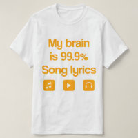 Mon cerveau est 99,9% de paroles de chansons
