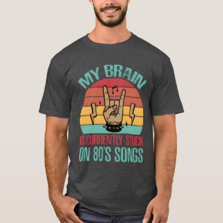 T-shirt Mon cerveau est actuellement bloqué sur des chanso