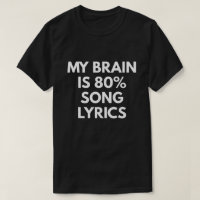 Mon cerveau est des textes de chanson de 80%
