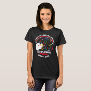 T-shirt Mon cerveau est professeur de musique de textes