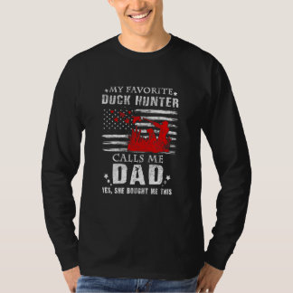 T-shirt Mon Chasseur De Canard Préféré M'Appelle Papa Chas