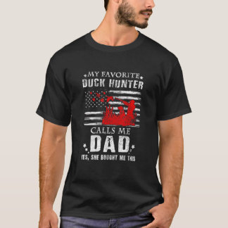 T-shirt Mon Chasseur De Canard Préféré M'Appelle Papa Chas