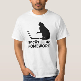 T-shirt Mon chat a supprimé mon travail