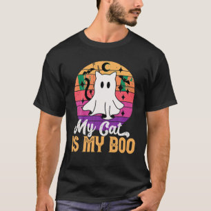 T-shirt Mon Chat Est Mon Chat Fantôme Chat Halloween Drôle