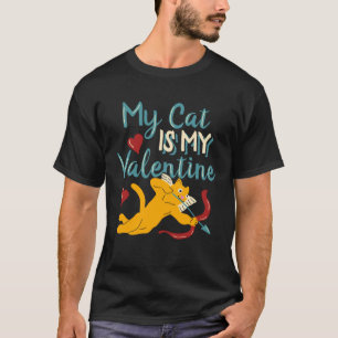 T-shirt Mon chat est mon Valentin Les propriétaires de cha