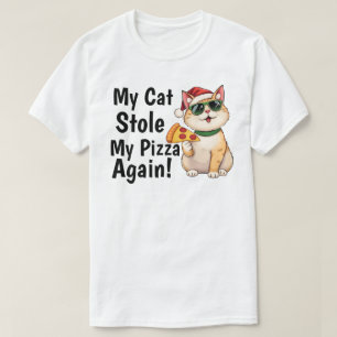 T-shirt Mon chat m'a volé ma pizza... encore