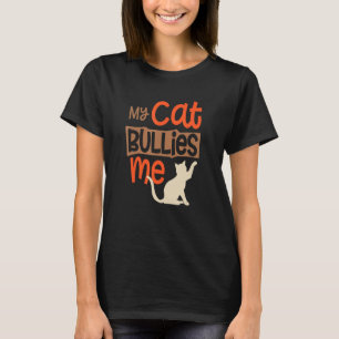 T-shirt Mon chat me brutalise Drôle Mignon Ennuyé Kitty Gr