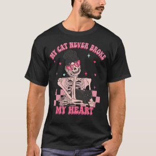 T-shirt Mon chat n'a jamais cassé mon coeur Anti Saint Val