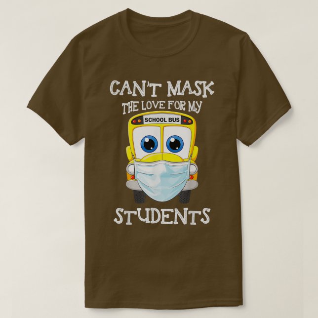 T-shirt Mon chauffeur de bus ne peut masquer l'amour pour  (Design devant)
