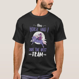 T-shirt Mon Cheval Et Moi Courses À Cheval Équitation Équi