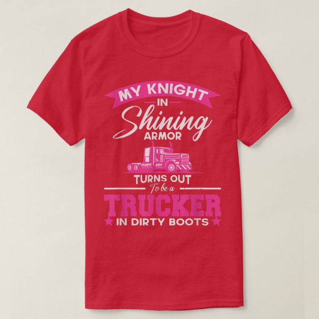 T-shirt Mon Chevalier En Armure Brillante S'Avère Être Un  (Design devant)