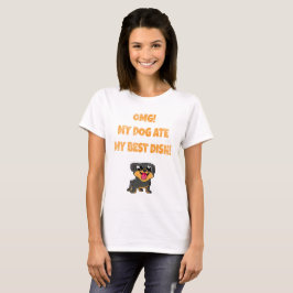 T-shirt mon chien a mangé mon meilleur slogan