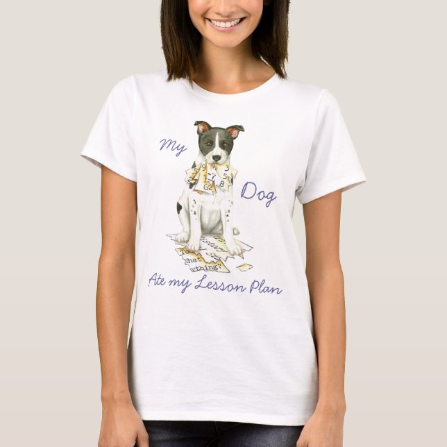 T-shirt Mon chien canadien a mangé mon plan de leçon (Devant)
