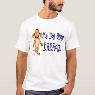 T-shirt Mon chien chante
