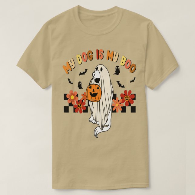 T-shirt Mon Chien Est Boo Drôle Propriétaire Chien Boo Gho (Design devant)