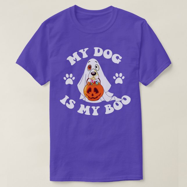 T-shirt Mon Chien Est Boo Drôle Propriétaire Chien Boo Gho (Design devant)