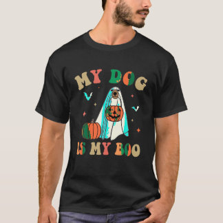 T-shirt Mon Chien Est Mon Boo Drôle Halloween mignon Chien