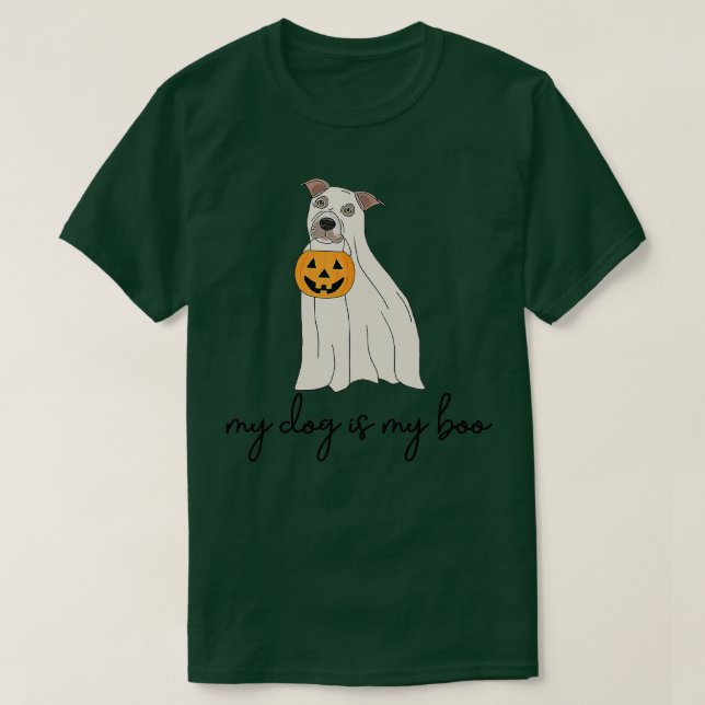 T-shirt Mon Chien Est Mon Boo Drôle Propriétaire Chien Boo (Design devant)