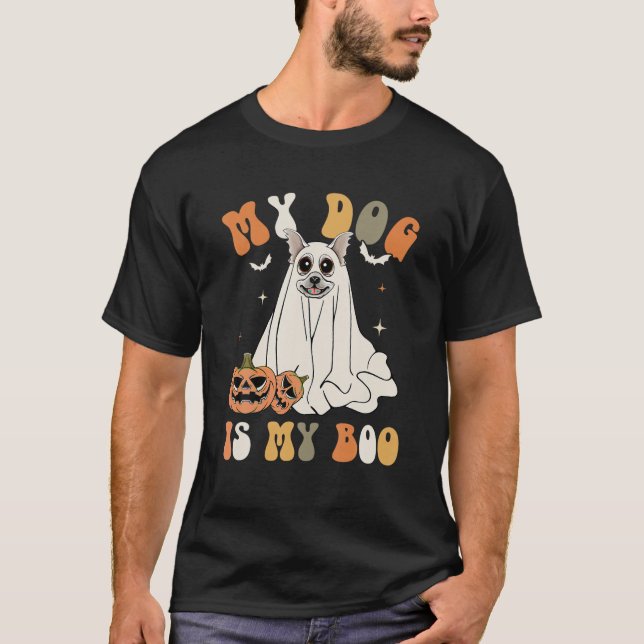 T-shirt Mon Chien Est Mon Chihuahua Citrouille Ghost Hallo (Devant)