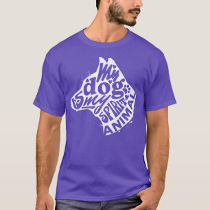 T-shirt Mon chien est mon esprit Animal Animaux Amateurs