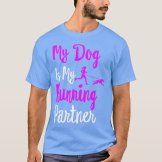 T-shirt mon chien est mon partenaire de course