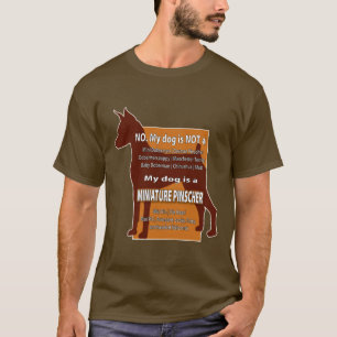 T-shirt Mon chien n'est pas un mini Dobie !