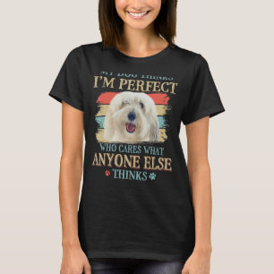 T-shirt Mon chien pense que je suis parfait Coton De Tulea