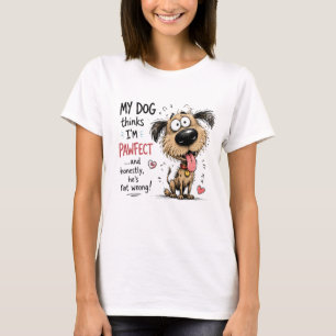T-shirt Mon chien pense que je suis un amoureux des chiens