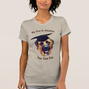 T-shirt Mon chien plus intelligent que votre mastiff drôle