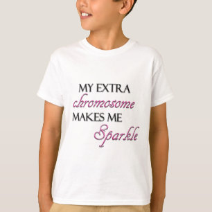 T-shirt Mon chromosome supplémentaire m'incite à miroite