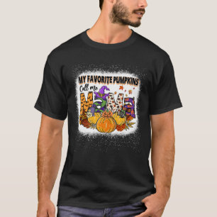 T-shirt Mon Citrouille Favori M'Appelle Mama Bleached1960p
