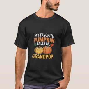 T-shirt Mon Citrouille préféré m'appelle Grandpop Thanksgi
