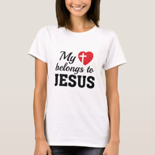 T-shirt Mon Coeur appartient à Jésus