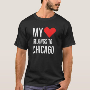 T-shirt Mon Coeur Appartient À La Citation Anniversaire De