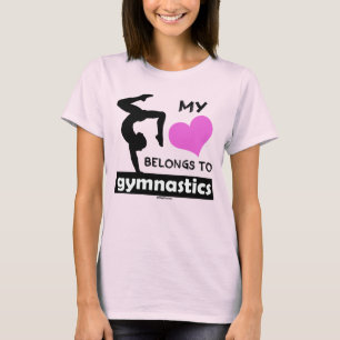 T-shirt Mon coeur appartient à la gymnastique