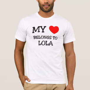 T-shirt Mon coeur appartient à LOLA