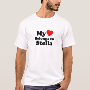 T-shirt Mon coeur appartient à Stella