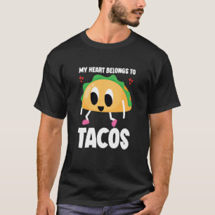 T-shirt Mon Coeur Appartient À Tacos Saint Valentin Taco