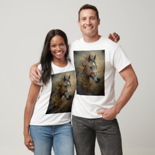 T-shirt Mon Coeur Appartient À Un Cheval Naturel Personnal