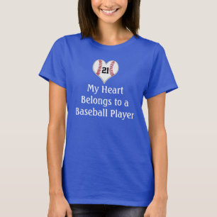 T-shirt Mon coeur appartient à un NOMBRE de chemise de
