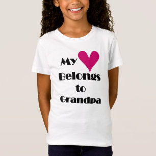 T-Shirt Mon coeur appartient au grand-papa