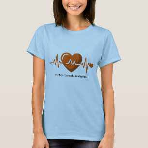 T-shirt Mon cœur bat au rythme - Battement de cœur EKG pou